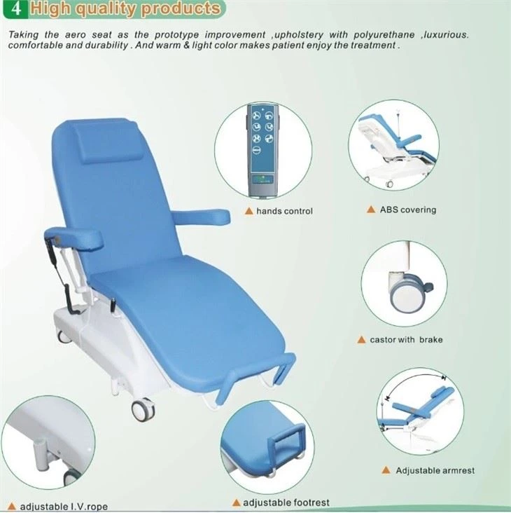 Adjustable Manual Dialysis Blood Donor Chair Bed Adjustable Manual Dialysis Blood Donor Chair Bed